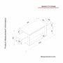 Hanah Home Mueble para TV Blanco y Dorado
